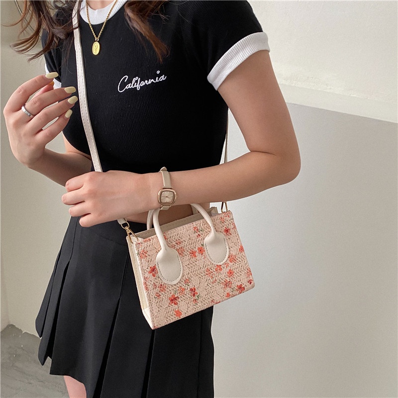 Túi Đeo Vai/Xách Tay Bằng Cói 2022 Thời Trang Mùa Hè Đơn Giản Cho Nữ