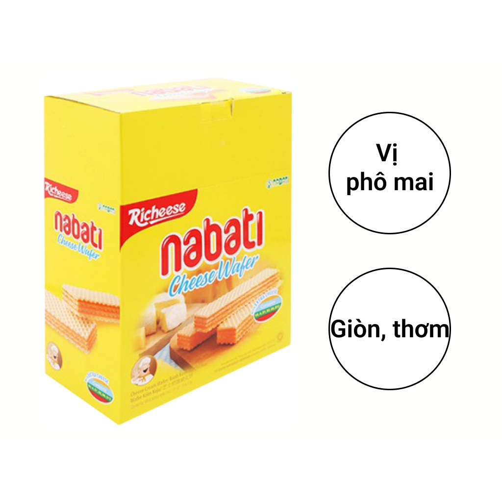 Bánh xốp nhân phô mai Nabati hộp 340g