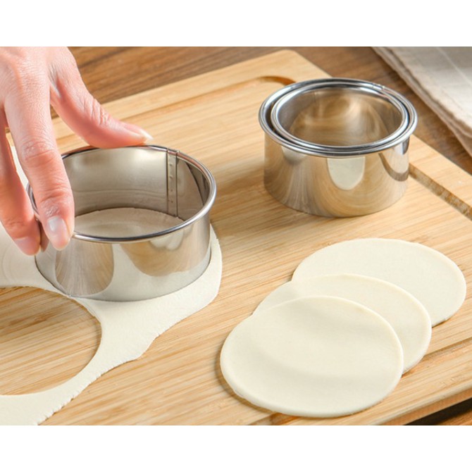 BỘ 3 CUTTER TẠO HÌNH BÁNH XẾP, SỦI CẢO, PATE CHAUSE