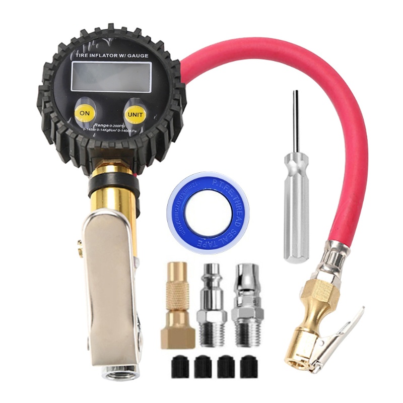 Máy Đo Áp Suất Lốp Xe Hơi Màn Hình LCD