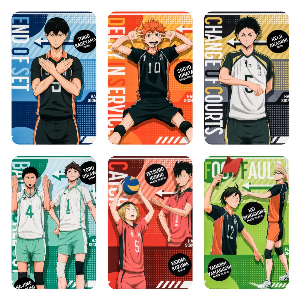 Card bo góc Haikyuu Vua bóng chuyền TẶNG SLEEVE bọc card Haikyuu bo viền