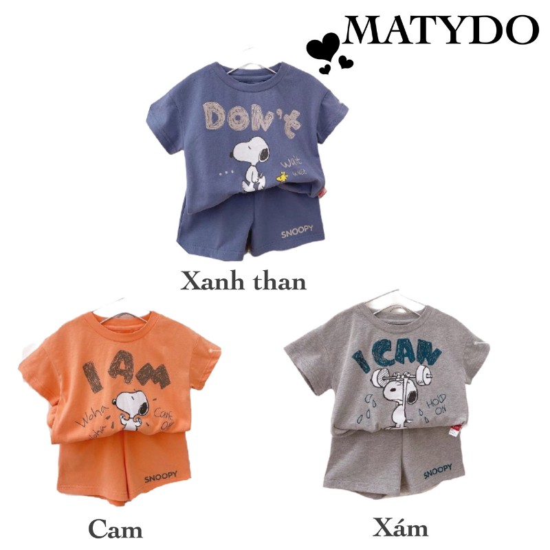 Bộ quần áo trẻ em cotton MATYDO set trang phục cho bé phong cách thời trang trẻ em đẹp BT06