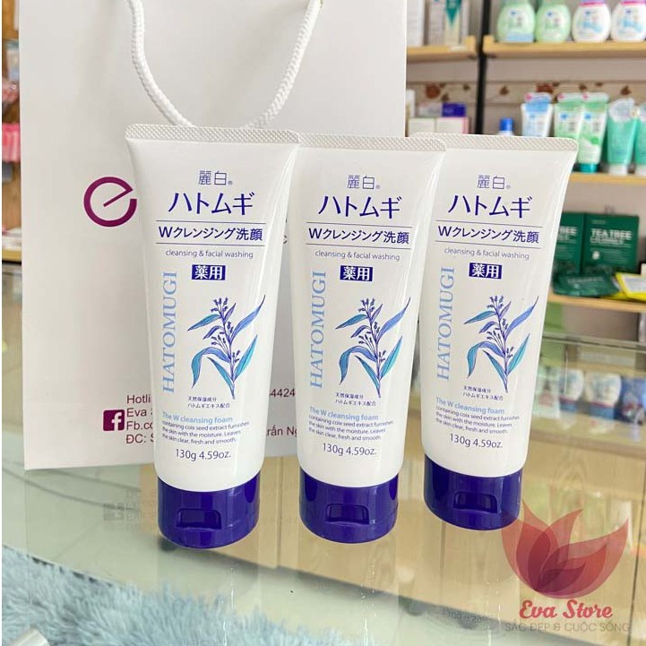 Sữa rửa mặt trắng da Hatomugi 130g