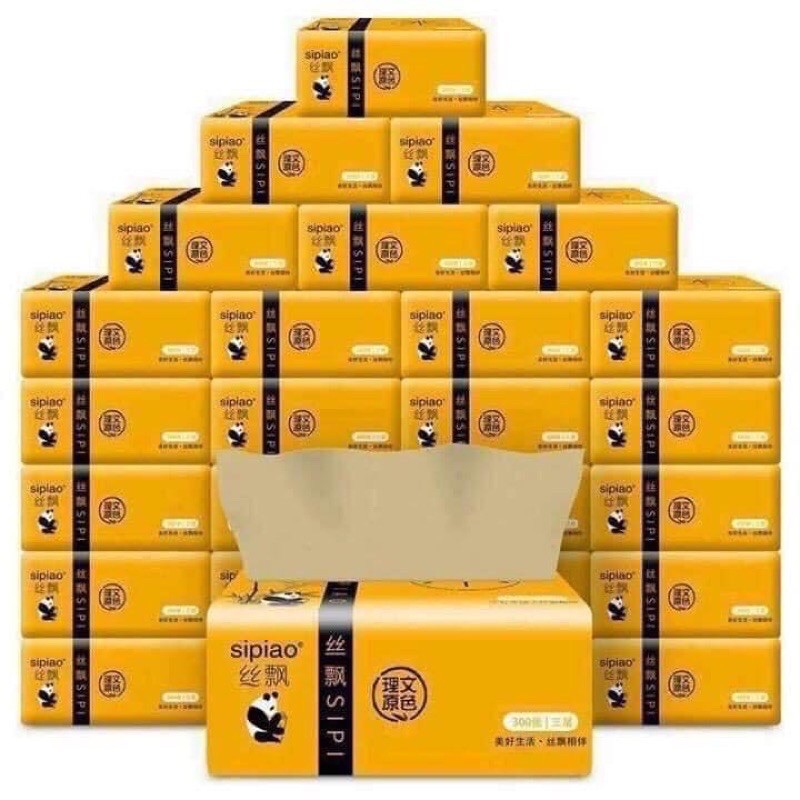 thùng 30 gói giấy ăn gấu trúc