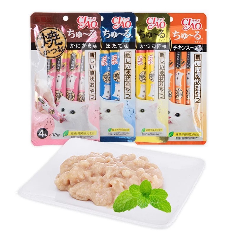 Súp dinh dưỡng cho mèo Ciao - 60g gói 4 thanh