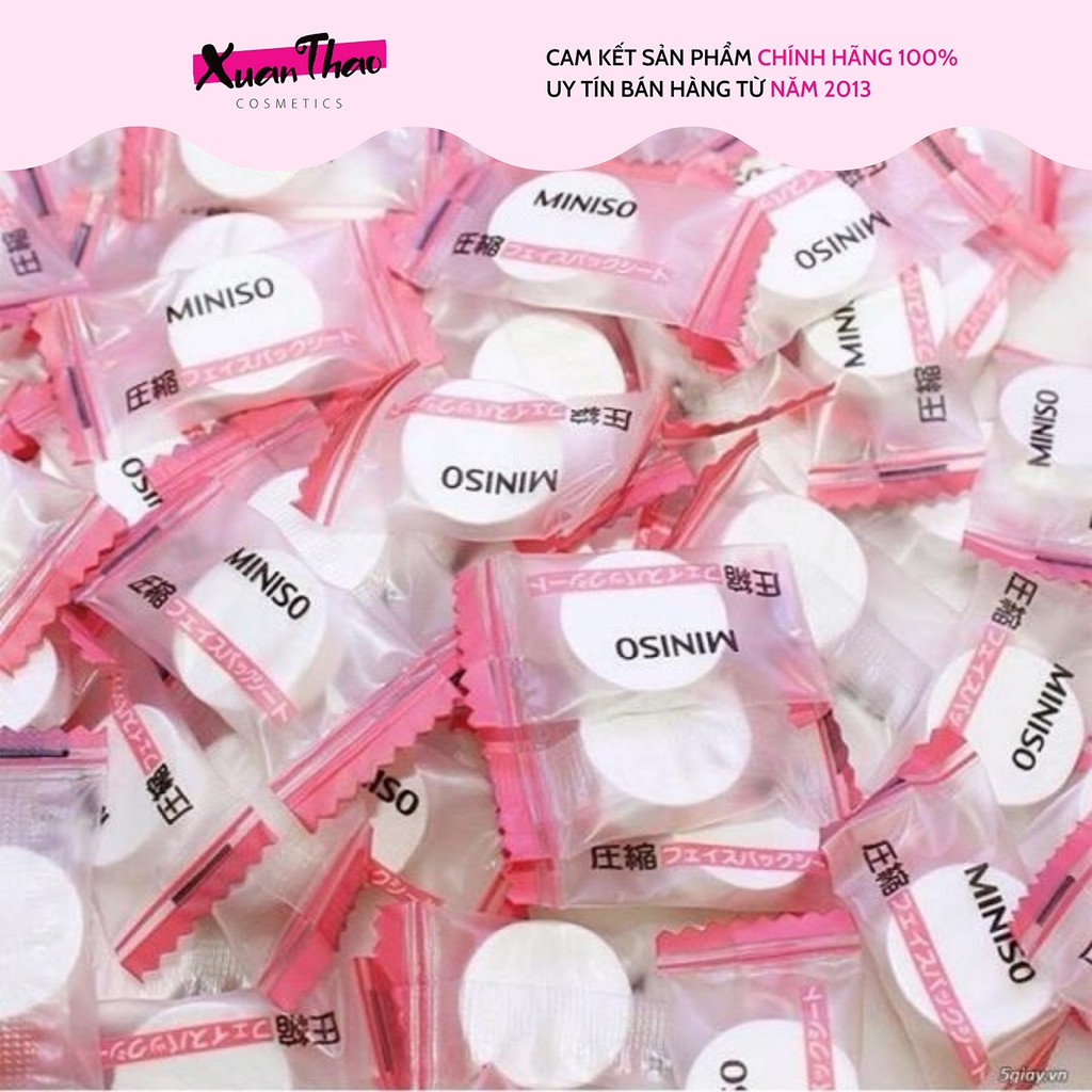 [Mã ICBBACK1219 hoàn 20K xu đơn 0Đ] Mặt Nạ Viên Nén Miniso Nhật Bản Set Lẻ