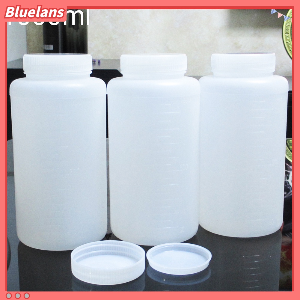 Bluelans♡ Bình Nhựa Rỗng 1000ml Đựng Dung Dịch Hóa Chất Tiện Dụng