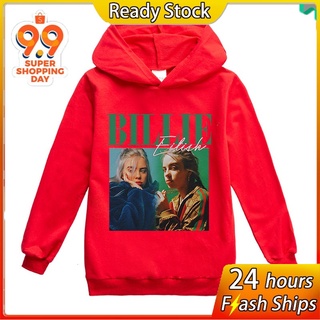 Áo Hoodie In Họa Tiết Hoạt Hình Billie Eilish H1099 Dành Cho Bé