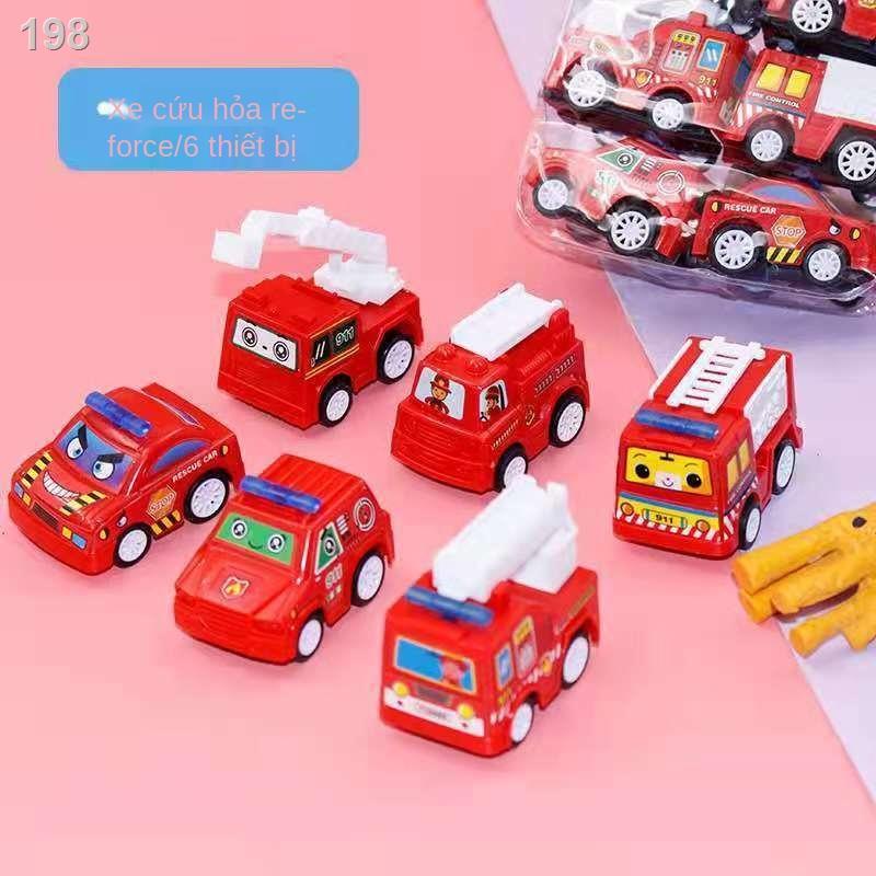 【2021】1 bộ 6 ô tô nhỏ, mô hình đồ chơi trẻ em, lùi mini cho bé, xe kỹ thuật quán tính