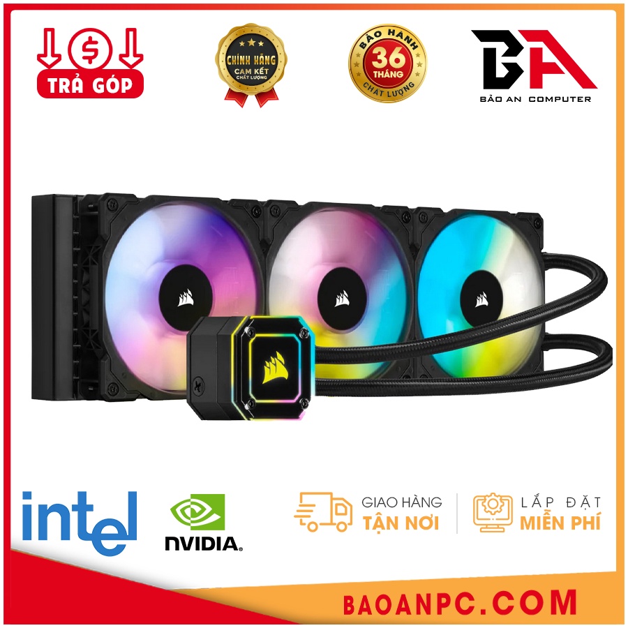 Tản nhiệt nước Corsair H150i ELITE CAPELLIX BLACK