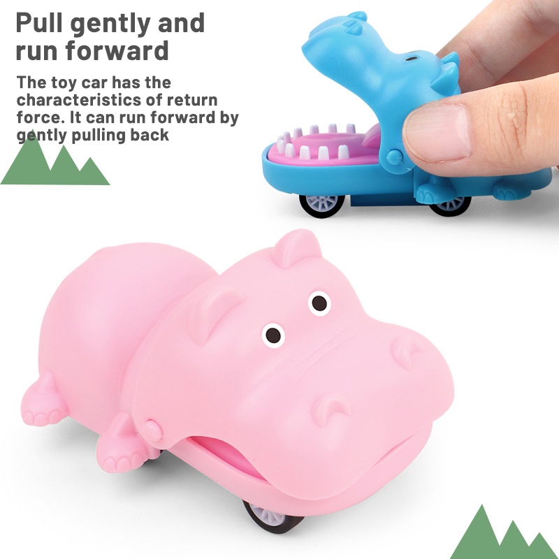 Đồ chơi xe hơi ZHAN QI TOYS kiểu dáng hoạt hình dễ thương vui nhộn dành cho trẻ em