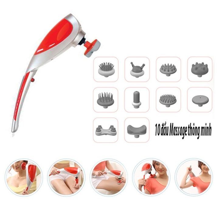 Máy massage cầm tay 10 đầu King Massager
