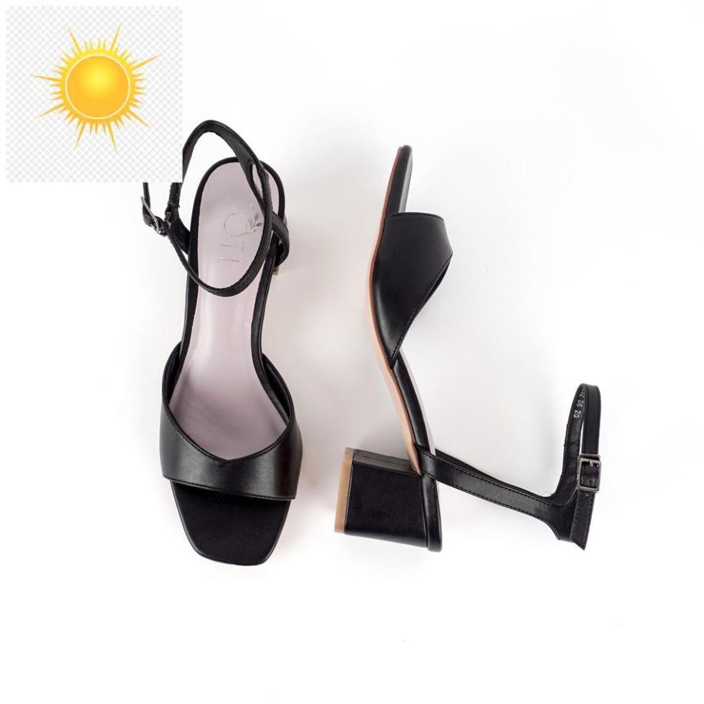 ️🎽 Giày Sandal Cao Gót 5p Mũi Vuông Quai Ngang Sang Trọng - Mang Công Sở Đi Làm Dự Tiệc ️🎽