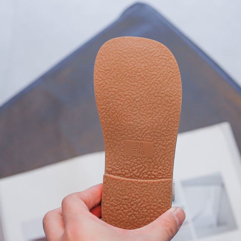 Giày Búp Bê Da Đính Hoa Ngọc Trai Thời Trang Mùa Xuân Dành Cho Bé Gái 2022