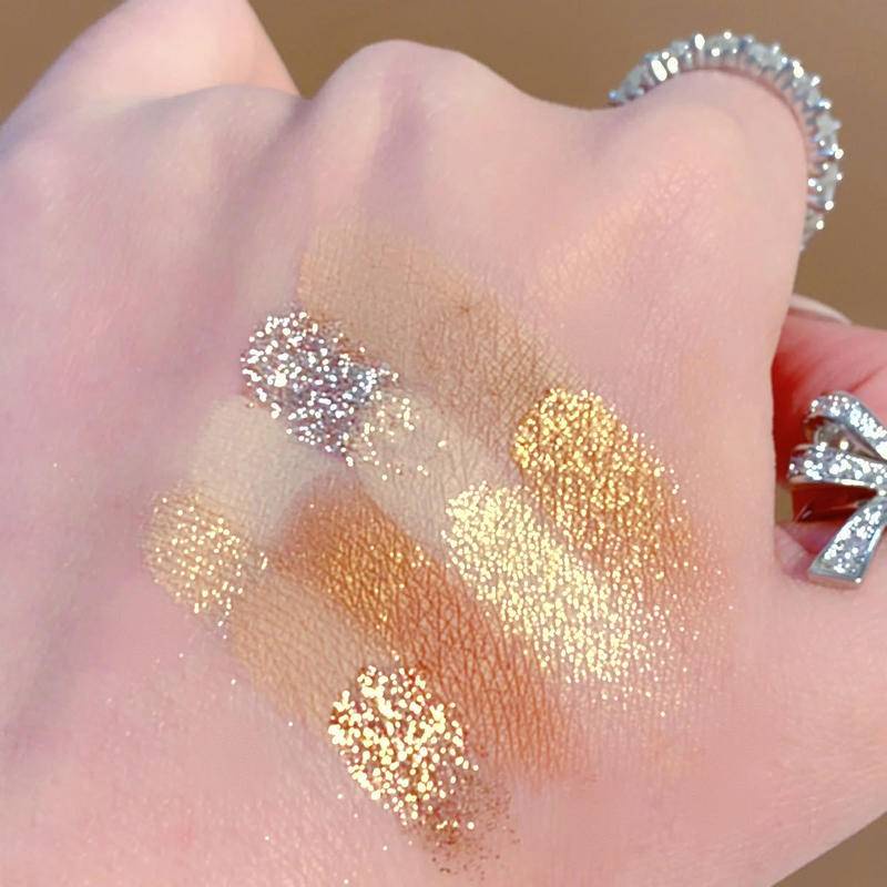 Bảng Phấn Mắt Màu Lì Ánh Ngọc Trai Lâu Trôi Lên Màu Chuẩn Insfany