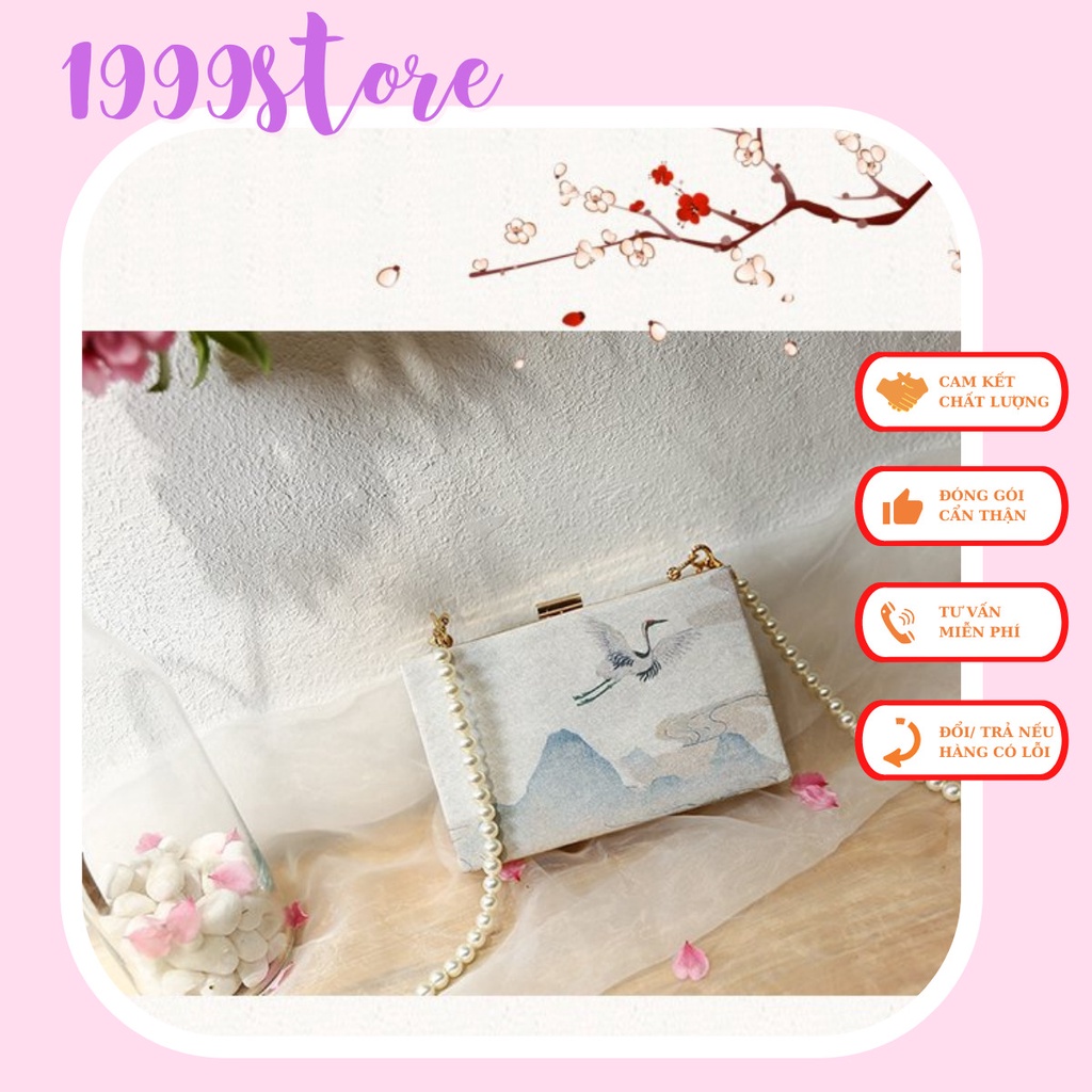 Túi xách nữ túi đeo chéo họa tiết thêu hoa 1999store_official