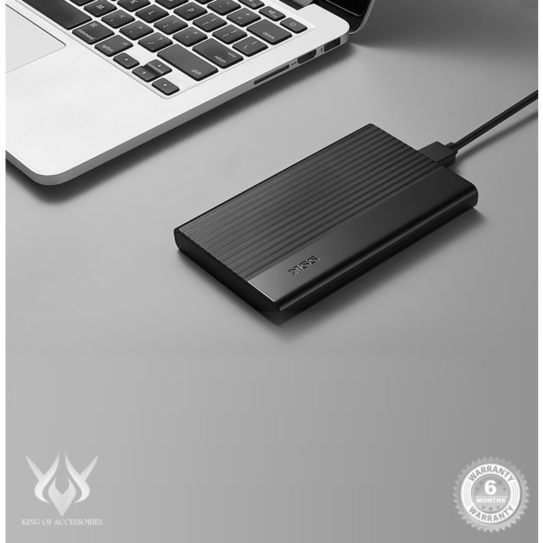 Box chuyển ổ cứng di động SSK SHE-095 chuẩn 3.0 - Hỗ trợ đến 5Gbps (xám) Phụ kiện 1986