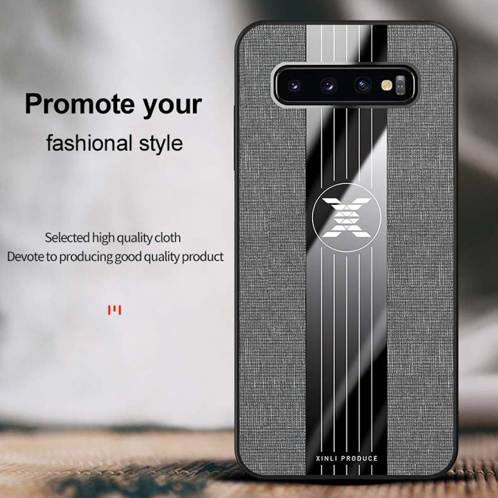 Ốp Điện Thoại Silicon Dẻo Bề Mặt Vải Có Khuyên Nam Châm Gắn Xe Hơi Samsung Galaxy Note 10 Plus 8 10 9 20 20 Ultra