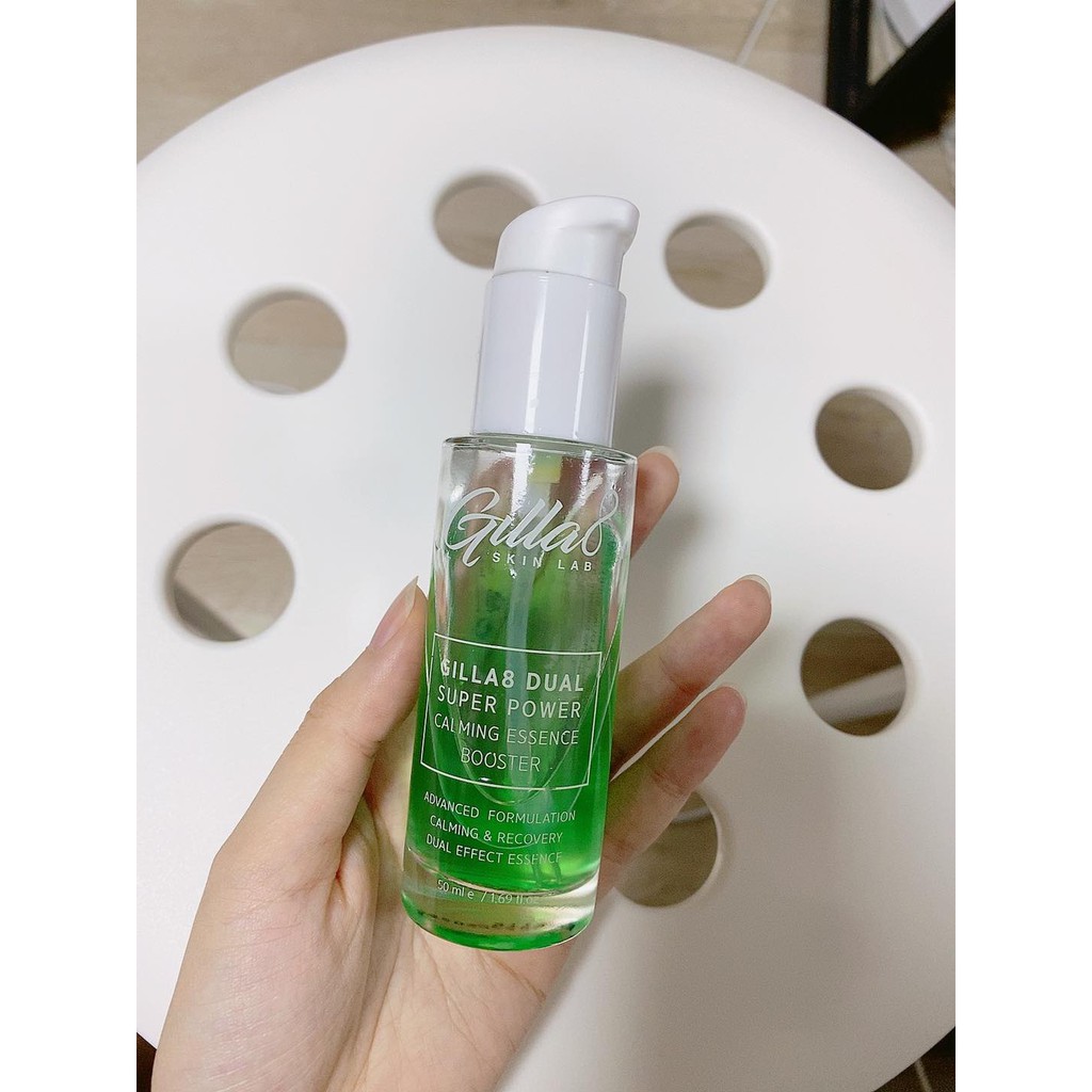 Dược chất xanh gilla8 Dual Super Power Calming Essence Booster 50ml