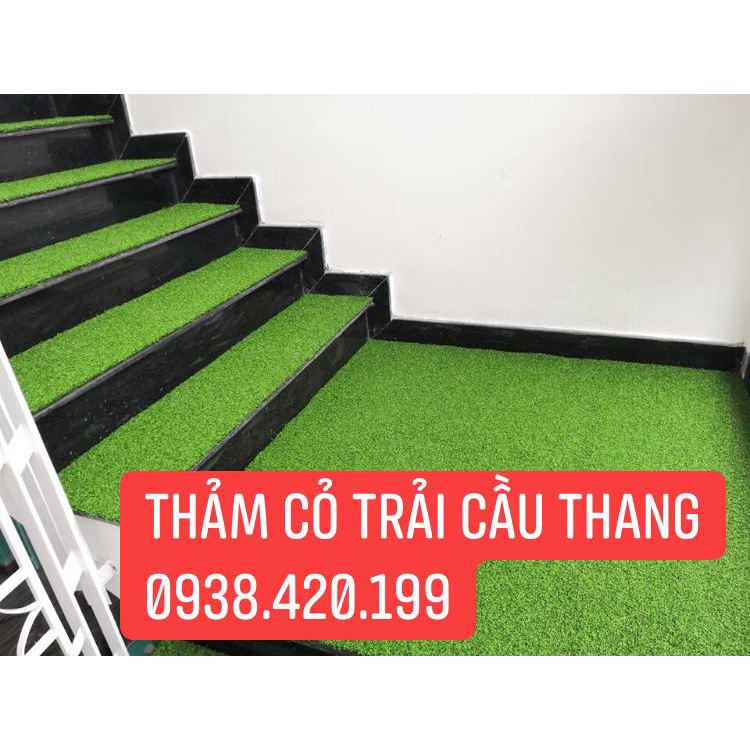 Thảm cỏ nhân tạo sân vườn ban công 10mm (1cm loại vip) cỏ dày đẹp