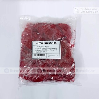 Mứt gừng đỏ thái lát 1kg