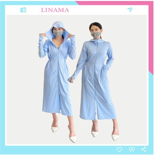 áo chống nắng nữ dáng dài chống tia UV xinh xắn giá rẻ thấm hút mồ hôi tốt LN05