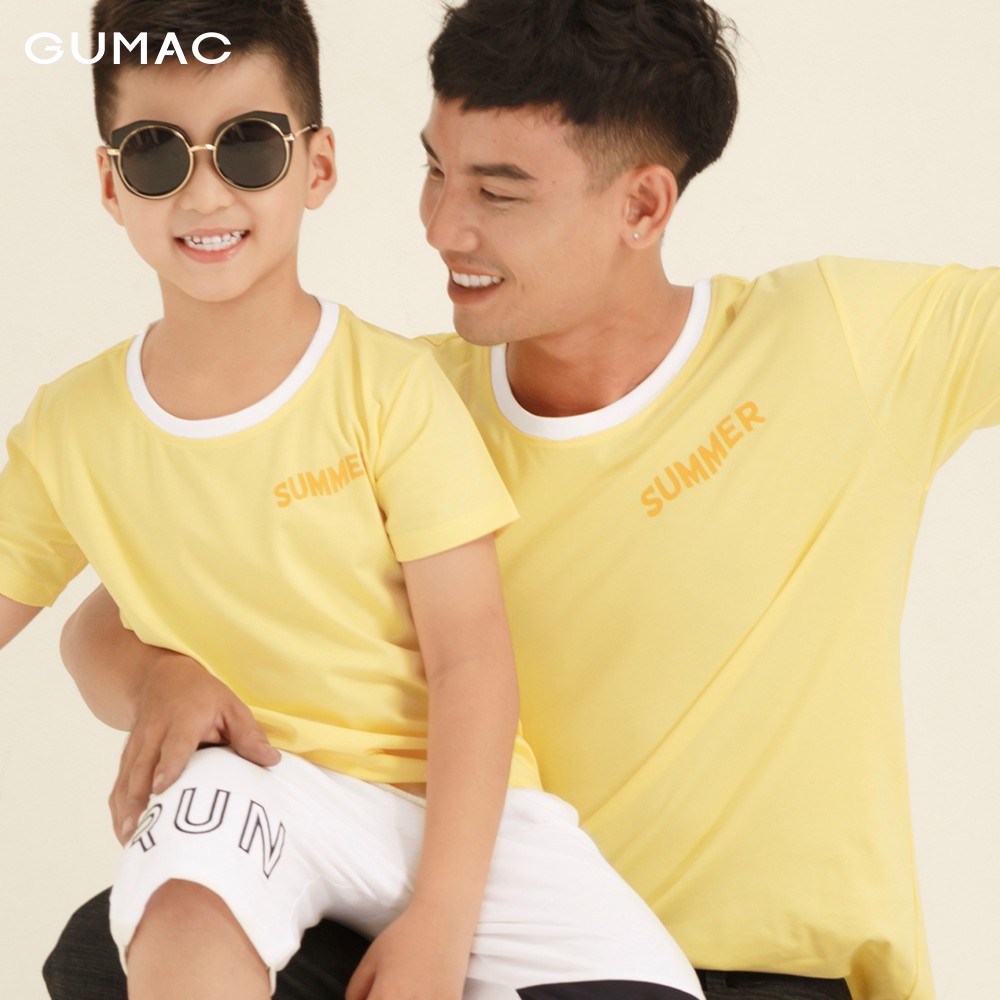 Áo thun phối viền cổ ABA854 GUMAC | BigBuy360 - bigbuy360.vn