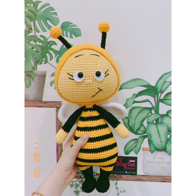 Bé ong vàng_ gấu bông len handmade