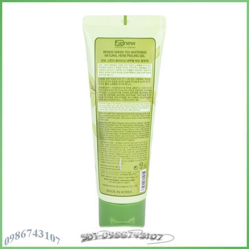 Tẩy da chết trà xanh Benew Green Tea Peeling Gel AP95