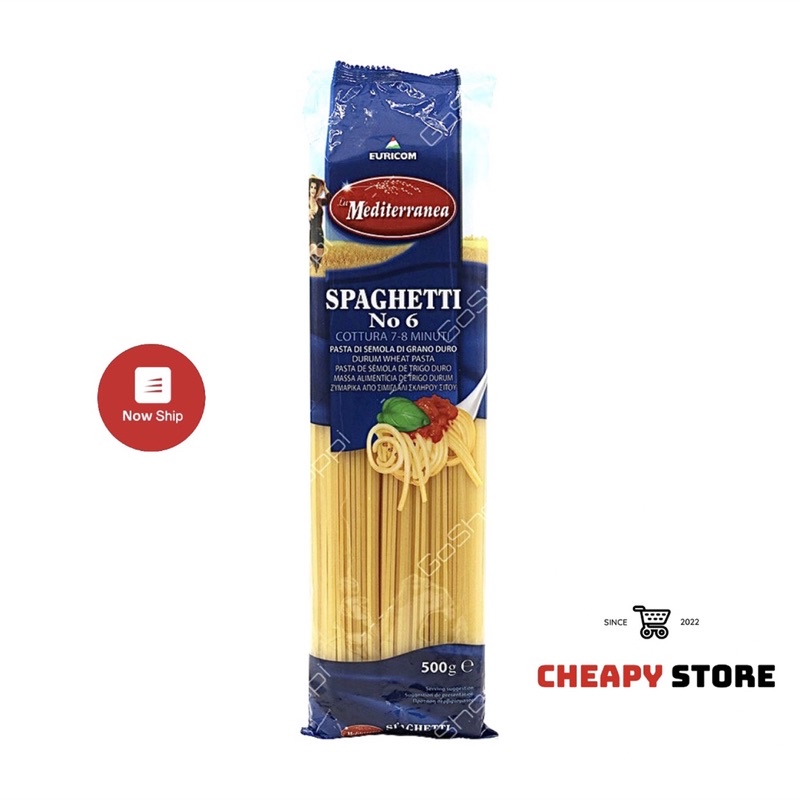 Mỳ Ý Spaghetti EURICOM gói 500gr