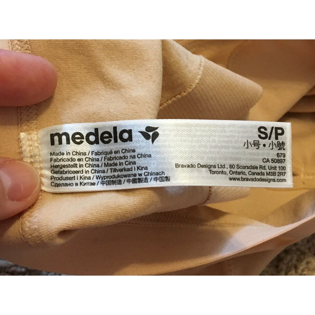 Áo vắt sữa rảnh tay Mêdela size S, M, L màu đen, nude