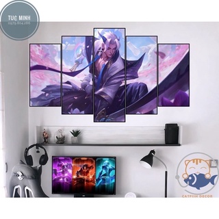 Tranh Tráng Gương Trang Trí Phòng Lol, Jinx, Annie, Liên Minh Huyền Thoại /tranh Tráng Gương Cao Cấp/phòng Game