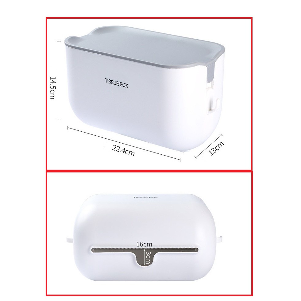 Hộp Kệ Đựng Giấy Vệ Sinh, Khăn Giấy Đa Năng Tissue Box Thiết Kế Đơn Giản Tiện Lợi (GCNT)