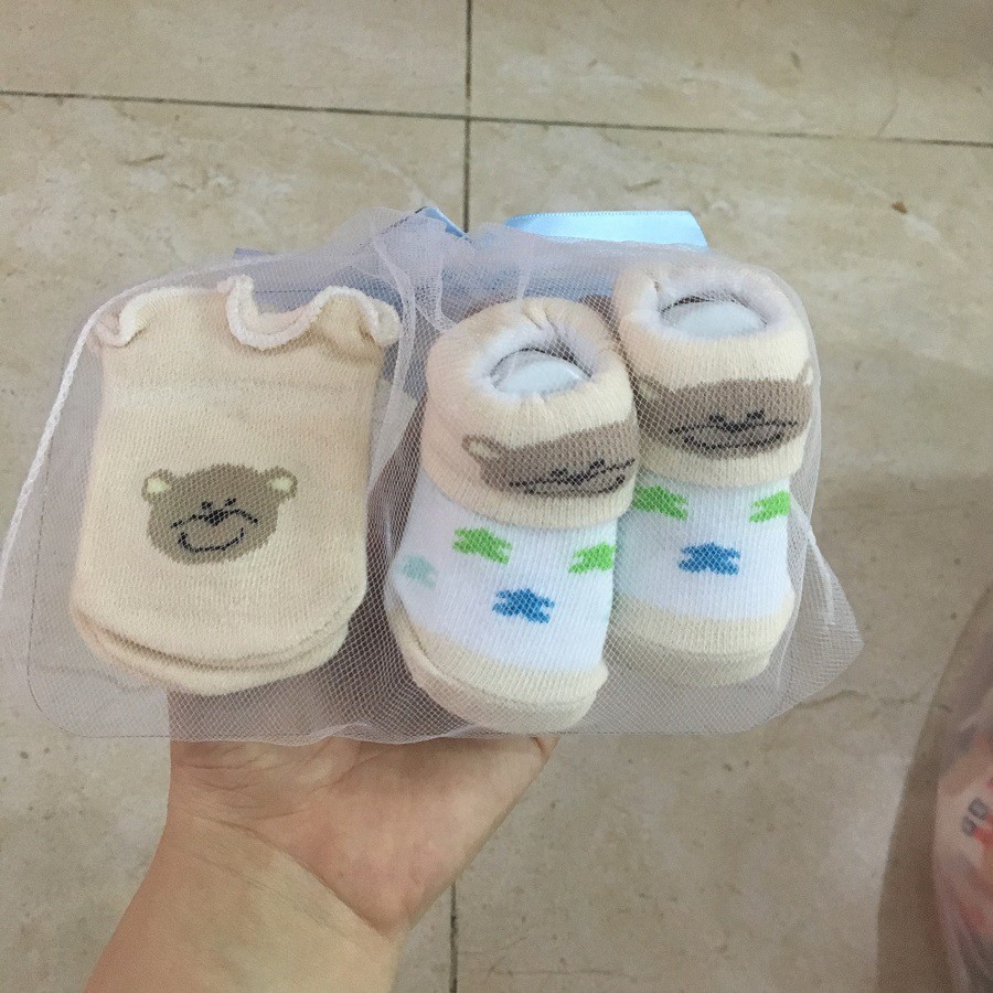 SET BAO TAY + BAO CHÂN CHO BÉ TỪ 0-3 MONTH