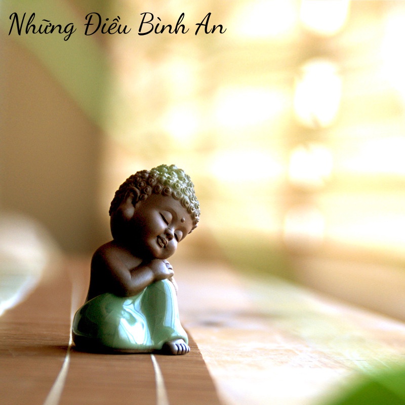 Tượng chú tiểu dễ thương/ Sét 3 nhà sư mang lại bình yên, nhẹ nhàng, thư thái 💕FREESHIP 50k💕 - Những Điều Bình An