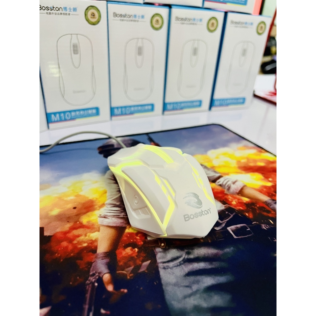 Bộ bàn phím giả cơ có dây TẶNG kèm chuột gaming Led 7 màu Chơi game và dùng văn phòng cực chất Máy Tính TT
