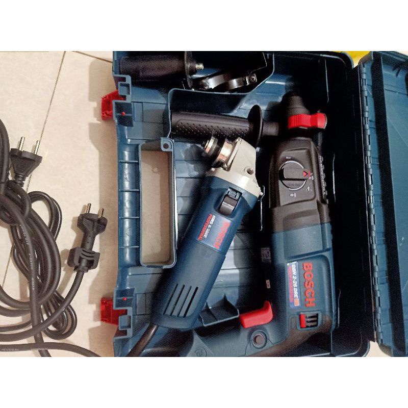 combo máy khoan bê tông Bosch và máy mài cầm tay Bosch