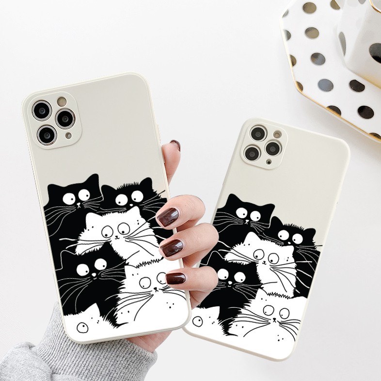 Ốp lưng iphone hình con mèo 5 6 5s/6/6plus/6s/6splus/7/7plus/8/8plus/x/xr/xs/11/12/pro/promax/13/13Promax