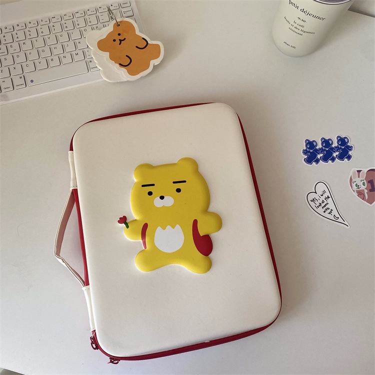 Túi Đựng Laptop Chống Sốc Cỡ Lớn Họa Tiết Sư Tử Đáng Yêu Phong Cách Hàn Quốc Ốp