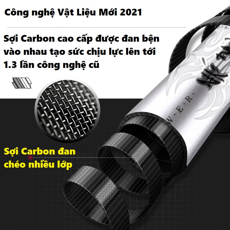 Cần Câu Tay,Câu Đài Bạch Long 7H [ Bảo Hành Các Lóng 12 Tháng ] Siêu Bạo Lực Cao Cấp,Siêu Khỏe,Bền Bỉ,Bắt Mắt STT-04