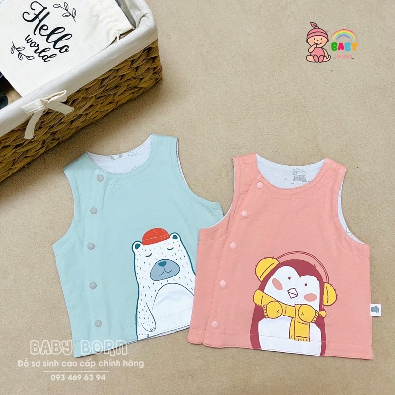 Gile cúc lệch 2 mặt Snow CHAANG mềm xinh cho bé CHA2821