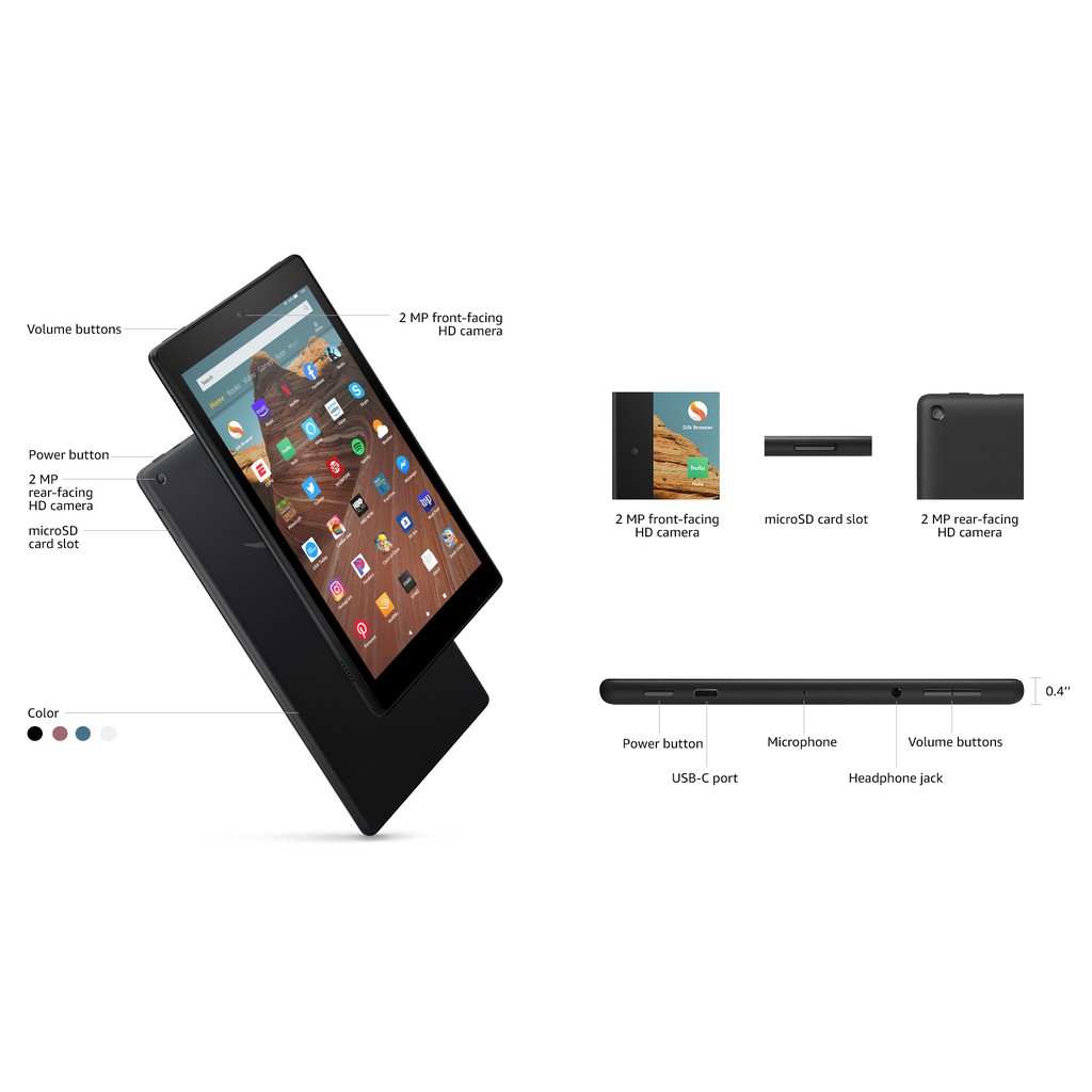 Máy tính bảng Kindle Fire HD 10 - thế hệ 9 - TẶNG MIẾNG DÁN HOẶC COVER | BigBuy360 - bigbuy360.vn