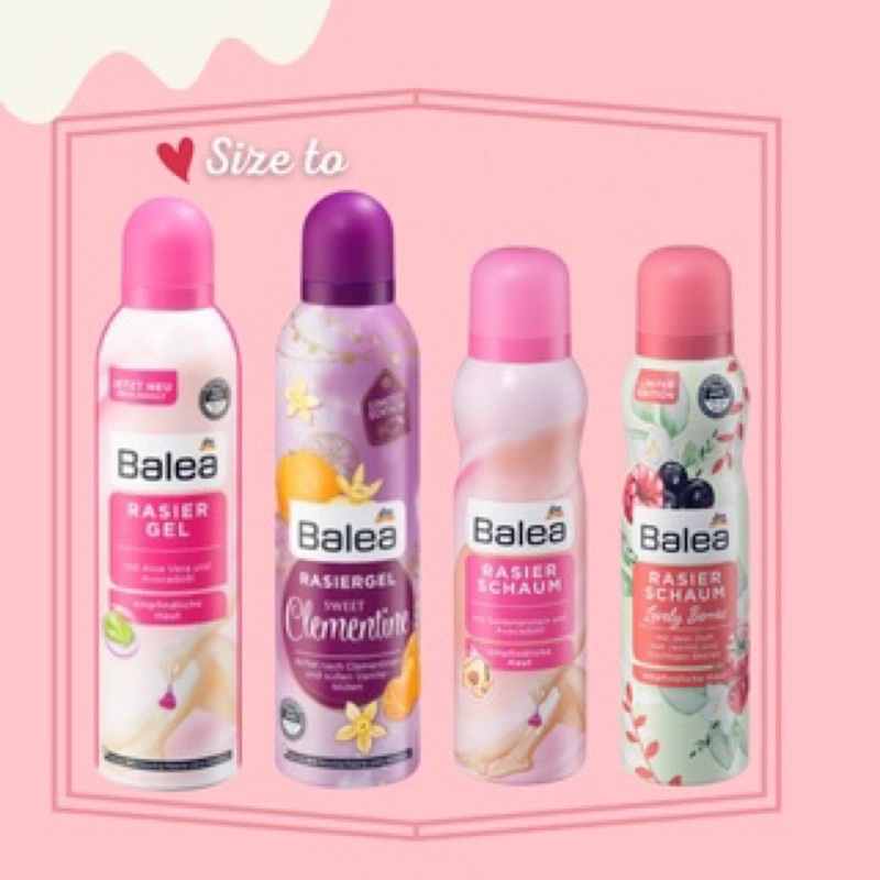 [BILL ĐỨC] Gel bọt cạo lông Balea Rasiergel