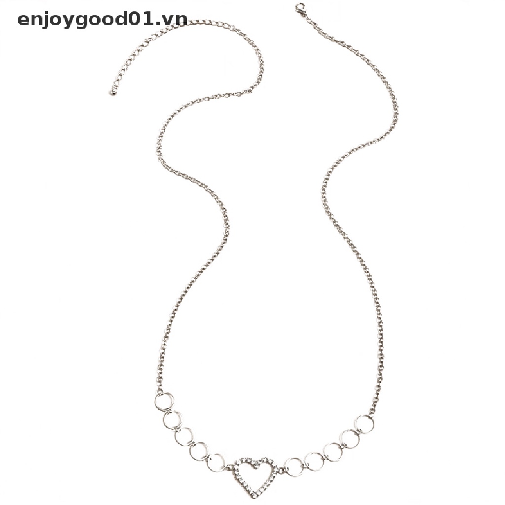 Thắt Lưng Mặt Trái Tim Đính Đá Thời Trang Cho Nữ