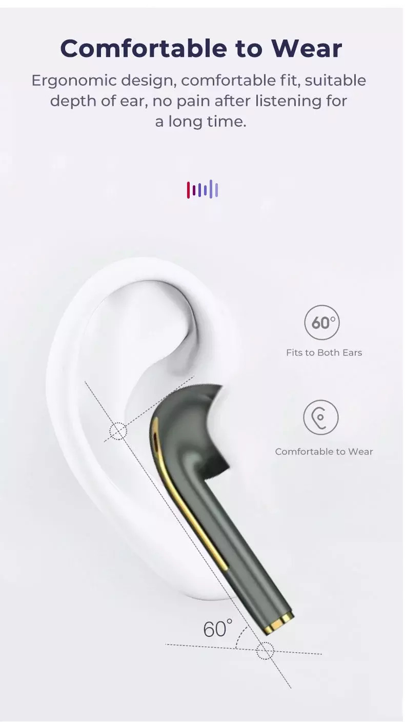 Tai Nghe Bluetooth 5.0 Không Dây J18 Tws Tích Hợp Micro (Vcs01)