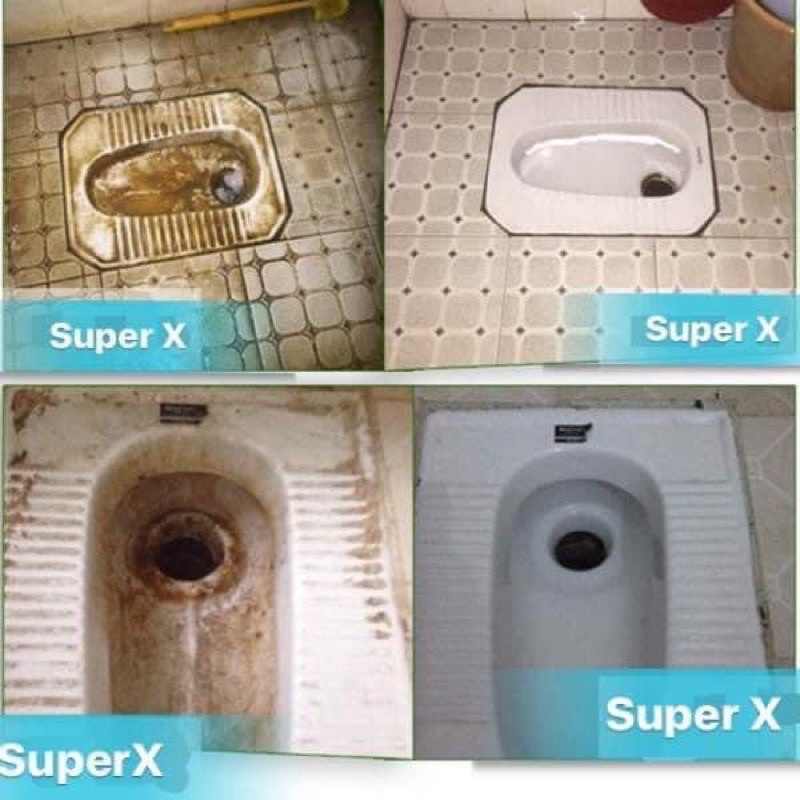 Tẩy Super X chuyên tẩy  xi măng, rêu mốc, ố vàng nền nhà sàn nhà , sân , ban cong