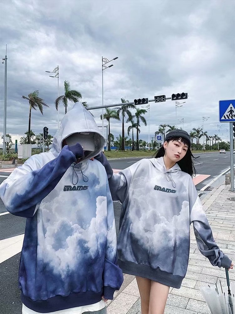 Áo Hoodie In Hình Thời Trang Thu Đông Cho Cặp Đôi