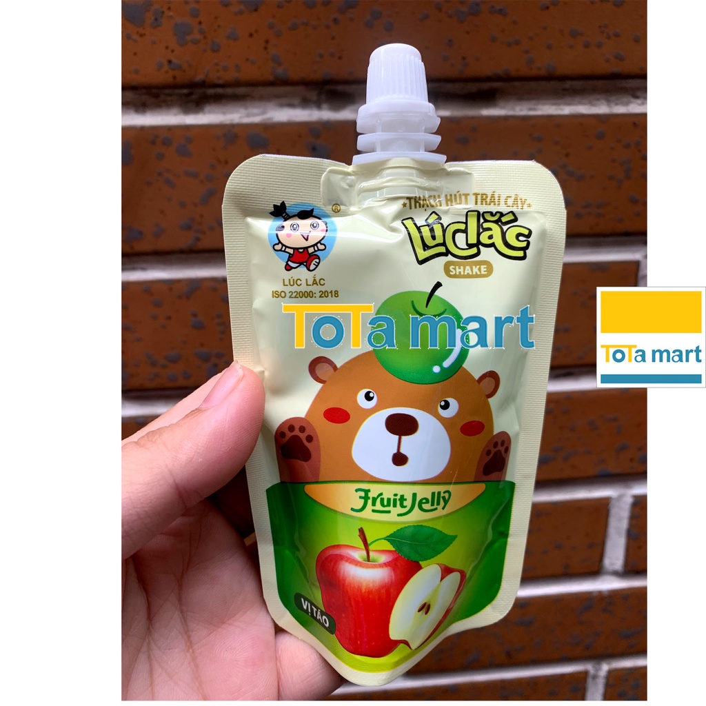 Thạch hút trái cây Lúc Lắc Việt Thái gói 80g.