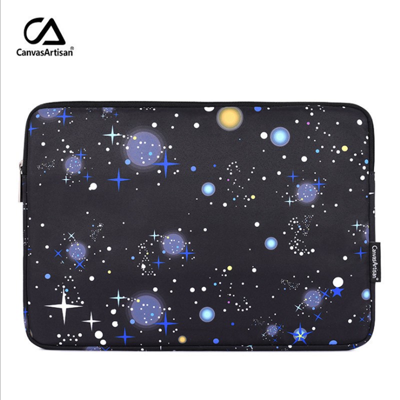 CanvasArtisan Túi đựng laptop bằng vải chống thấm nước họa tiết bầu trời đầy sao cho  Air Pro 11/12/13/14/15 inch