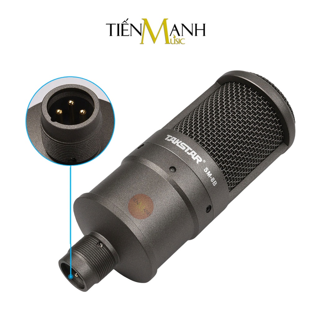 [Bản Có Vali, Chính Hãng] Micro Takstar SM8B Mic Thu Âm Condenser Livestream Phòng Thu Studio Microphone SM-8B